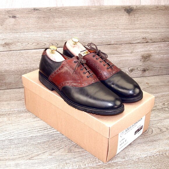 Allen Edmonds LINKS Oxford 10.5 B Narrow Brown/Black * add $15 new Cedar Trees main image 6